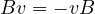 Bv = -vB